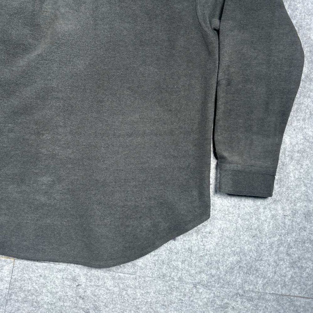 The North Face fleece buttoned jacket mens large Charcoal Grey outdoor hiking - Picture 14 of 16
